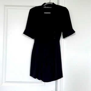 Zara Black tuxedo playsuit Small